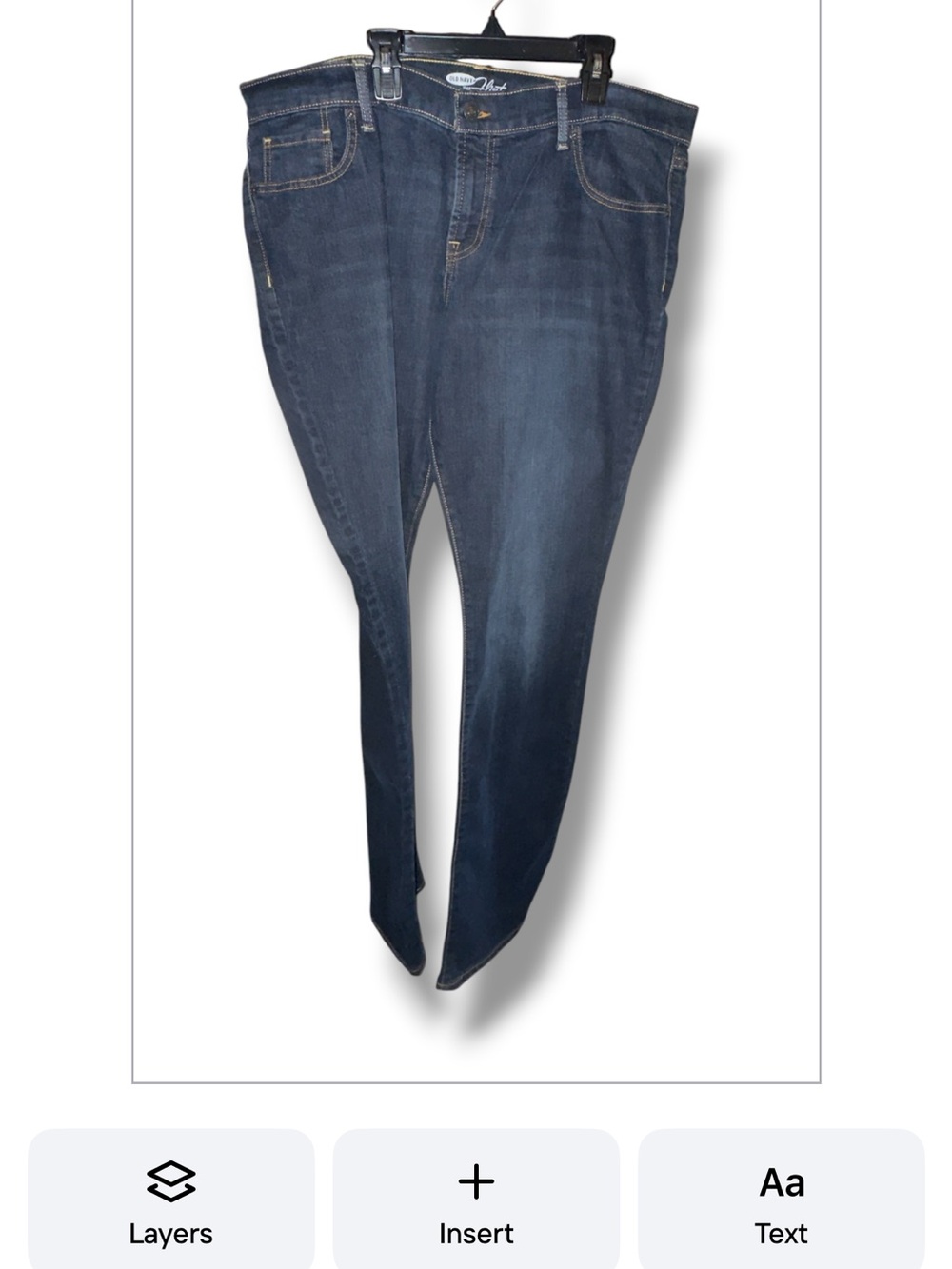 Old Navy The Flirt Bootcut Jeans - Dark Wash 16 Long - Picture 3 of 9